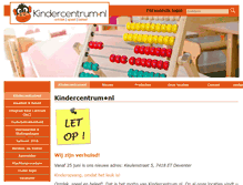 Tablet Screenshot of kindercentrum.nl